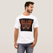 T-shirt crâne dans le papillon #04 (Devant entier)