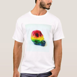 T-shirt Crâne d'arc-en-ciel