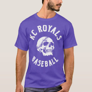 T-shirt Crâne de baseball KC Royals