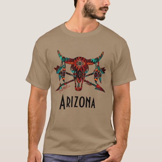 T-Shirt Crâne de Bison et Flèches (Devant)