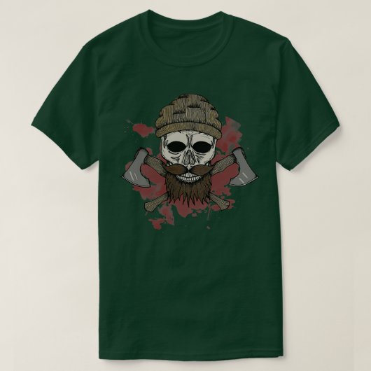 T-shirt Crâne de bois (Design devant)