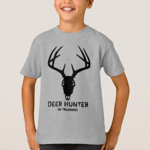 T-shirt Crâne de chasse de cerfs communs avec des