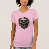 T-SHIRT CRÂNE DE CHAT NOIR (Devant)