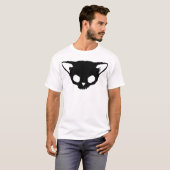 T-shirt Crâne de chat noir de Kuginh™ (Devant entier)