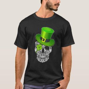 T-shirt Crâne de chien berger allemand drôle Saint-Patrick