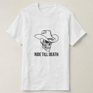 T-shirt Crâne de cow-boy jusqu'à la mort