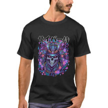 Crâne de Cyber Samouraï Esthétique d'anime japonai