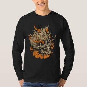 T-shirt Crâne de Feu : Flammes de la Rébellion