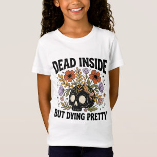 T-Shirt Crâne de fleur de Halloween Boho PNG