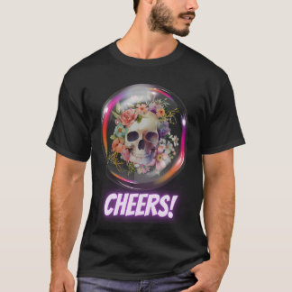 T-shirt Crâne de fleurs
