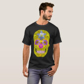 T-shirt Crâne de fleurs 3 (Devant entier)