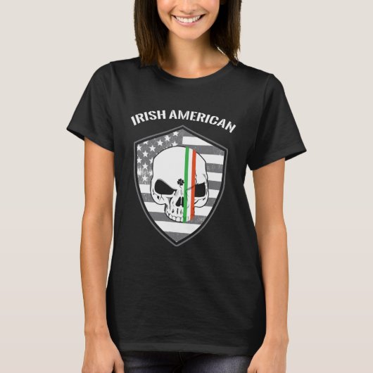 T-shirt Crâne de la Saint Patrick d'Irlande (Devant)