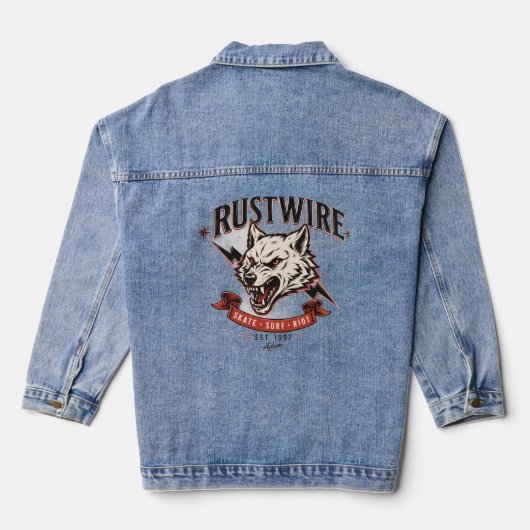T-Shirt Crâne de Loup Rustwire (Verso)