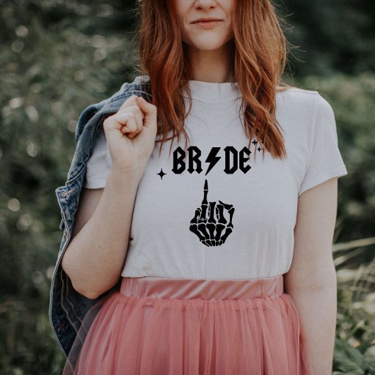 T-shirt crâne de mariée Halloween