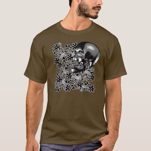 T-SHIRT CRÂNE DE MODE (Devant)