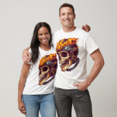 T-shirt Crâne de motard faucheur (Unisexe)
