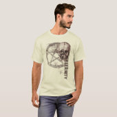 T-shirt Crâne de pentagramme (Devant entier)