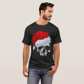 T-shirt Crâne de Père Noël (Devant entier)