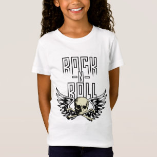 T-Shirt Crâne de petit pain de la roche n avec des ailes