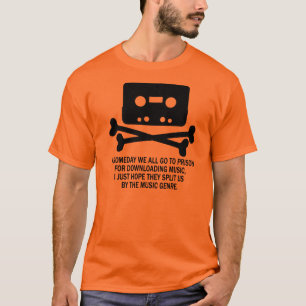 T-SHIRT CRÂNE DE PIRATE DE CASSETTE