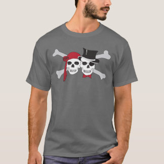 T-shirt crâne de pirate et os croisés