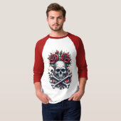 T-shirt Crâne de Poker (Devant entier)
