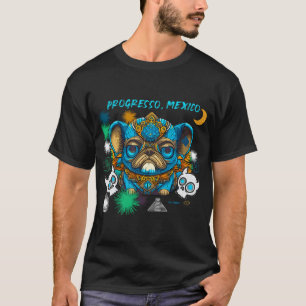 T-shirt Crâne de Pug Candy 5 PROGRESO MEXICO