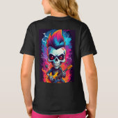 T-shirt Crâne de rockeur avec mohawk (Dos)
