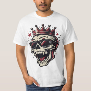 T-shirt Crâne de Rockstar avec des lunettes de soleil
