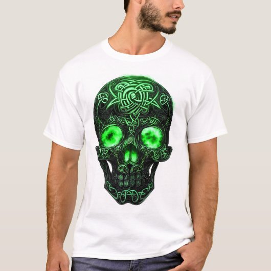 T-shirt Crâne de rune celtique (Devant)