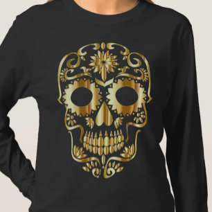 T-shirt Crâne de sucre Fête mexicaine de l'art culturel mo