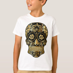 T-shirt Crâne de sucre Fête mexicaine de l'art culturel mo