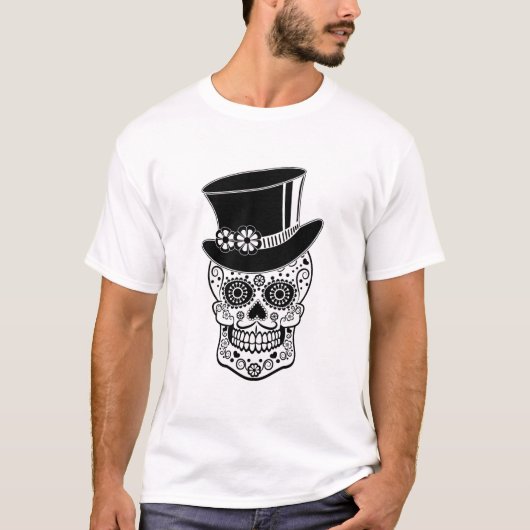 T-shirt Crâne de sucre gentleman (Devant)