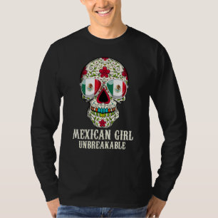 T-shirt Crâne de sucre Mexicaine fille inbrisable patrimoi