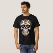 T-shirt Crâne de sucre Steampunk (Devant entier)