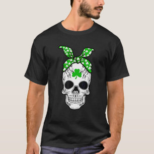 T-shirt Crâne de sucre vert St Patrick's Day Of Dead