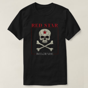 T-shirt Crâne de supporter de l'Étoile rouge de Belgrade
