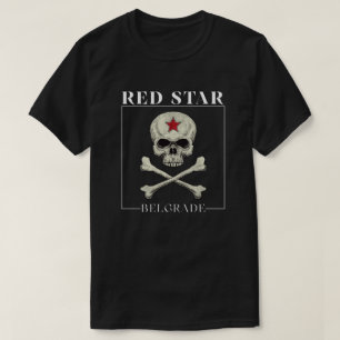 T-shirt Crâne de supporter de l'Étoile rouge de Belgrade r