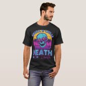 T-shirt Crâne de Synthwave Rétro avec Lunettes de Soleil (Devant entier)