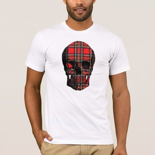 T-shirt Crâne de tartan (Devant)