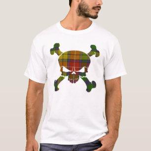 T-shirt Crâne de tartan de Buchanan aucune bannière