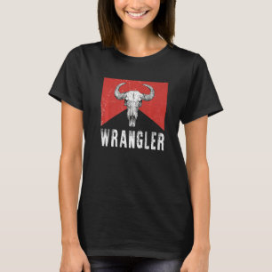 T-shirt Crâne de taureau Wranglers Musique country Cowboy