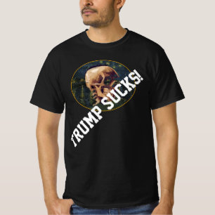T-shirt Crâne de Trump Van Gogh avec fond d'Arles