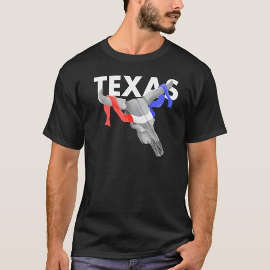 T-shirt Crâne de vache Texas (Devant)