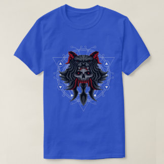 T-shirt Crâne démon et géométrie sacrée