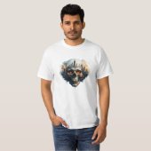 T-shirt Crâne d'enfer (Devant entier)