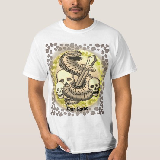 T-shirt Crâne d'épée King Cobra (Devant)
