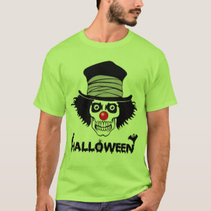 T-shirt Crâne déplaisant effrayant de clown de Halloween