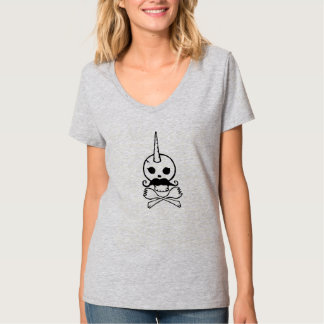 T-shirt Crâne d'humain/licorne