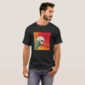 T-shirt Crâne d'oiseau solaire au soleil (Devant entier)
